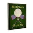 thumbnail image 5 of Stupell Industries May Course Be With You Fun Sports Golf Clubs Graphic Art Luster Gray Floating Framed Canvas Print Wall Art, Design by Graffitee Studios, 5 of 5
