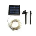 thumbnail image 2 of Guirnaldas De Luces Solares, Luces De Hadas Solares, Flexibles, Multifuncionales, 8 Modos, Alambre De Cobre De 16,4 Pies Para Césped Para Jardín, 2 of 8