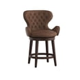 thumbnail image 1 of Hillsdale Mid-City 26" Wood Contemporary Counter Stool in Chocolate, 1 of 9
