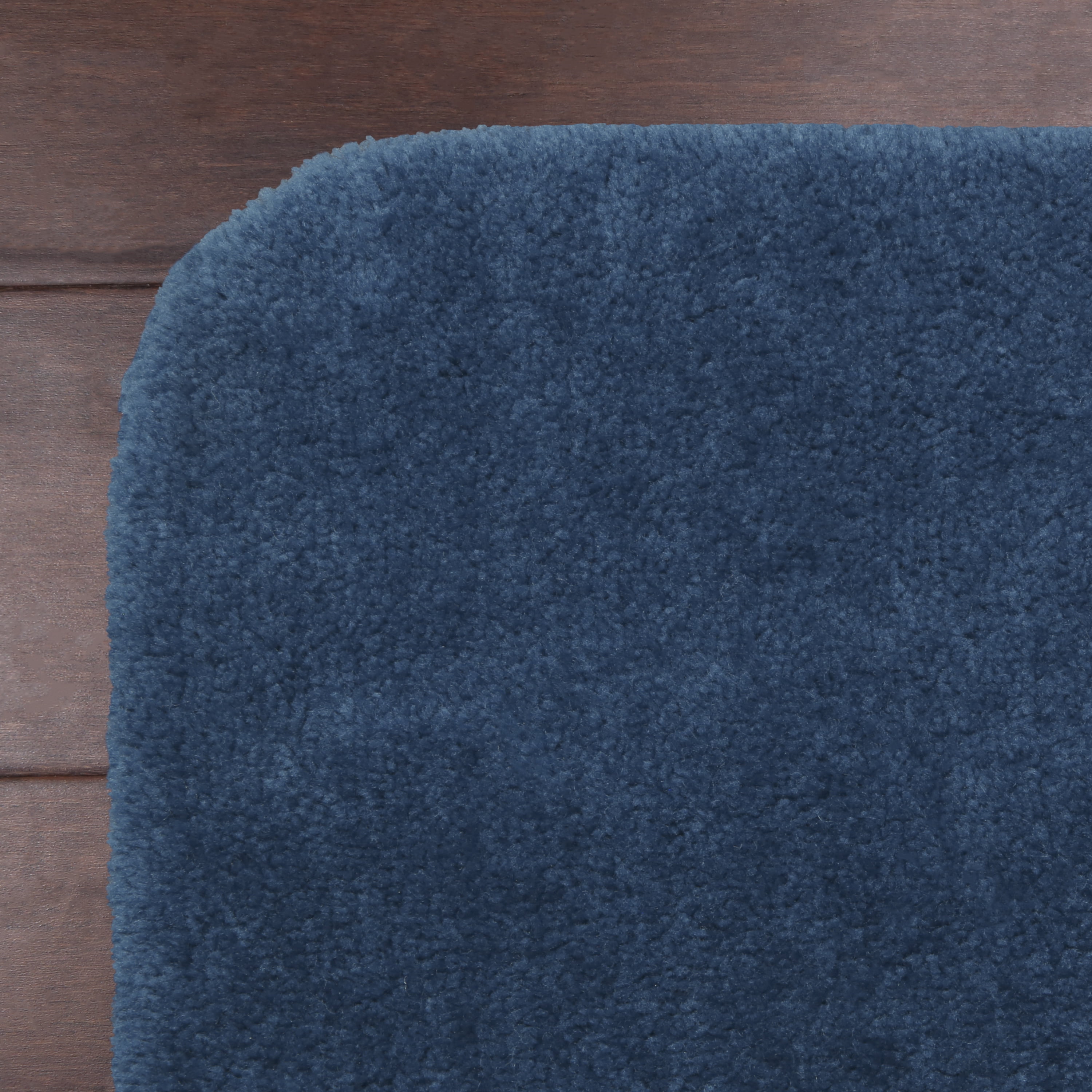 Better Homes & Gardens Solid Baltic Blue Nylon Bathroom Rug, 20"x32" - 1 Each