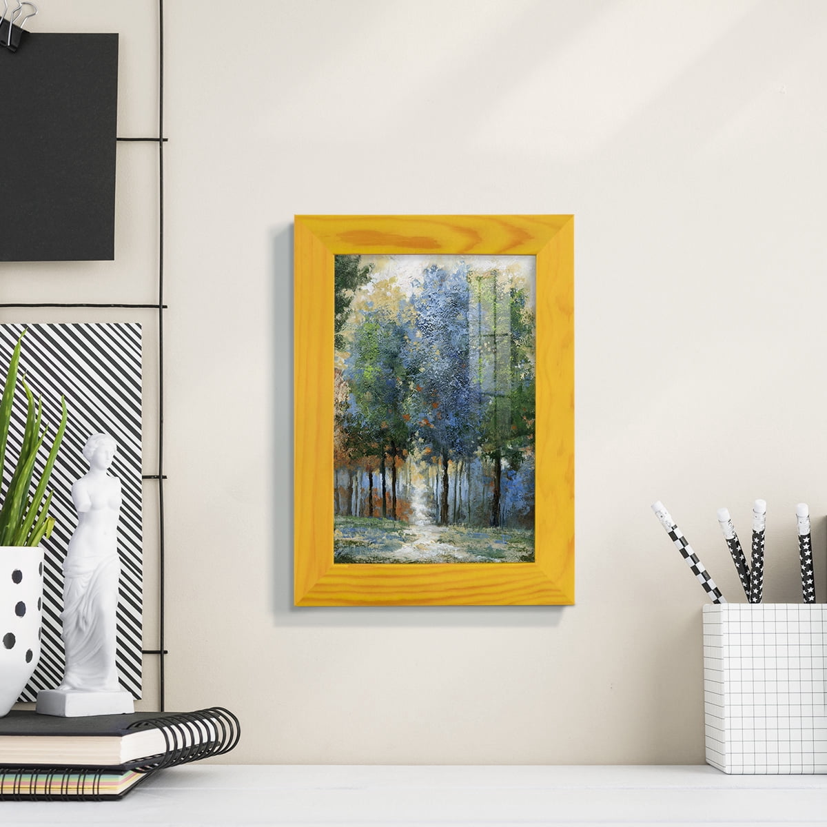 Afternoon Light -Framed Print w/glass-Sunflower Yellow