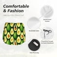 thumbnail image 4 of Susaid Avocado Print Women's High Waisted Running Shorts Quick Dry Athletic Gym Track Workout Shorts Zip Pocket-Large, 4 of 7