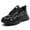 Black, variant on Steel Toe Shoes for Women Lightweight Slip Resistant Safety Work Shoes
