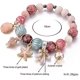 thumbnail image 2 of Pulseras de cuentas coloridas para mujer, pulsera con dijes de piedra natural, serie Shell Ocean Beach para niñas, 3 paquetes, 2 of 5