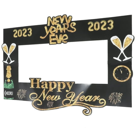 

New Year Photo Frame Hand-held Photo Prop 2023 New Year Photography Accessory