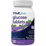 TRUEplus® Glucose Tablets, Grape Flavor - 50ct Bottle