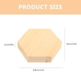 thumbnail image 3 of 4 Pcs Hexagon Cutouts for Craft Stencil Wood Blank Chip Hexagonal Pine Chips Board, 3 of 6