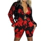 thumbnail image 1 of Conjunto de traje de manga larga de camisa de verano de moda para mujer Conjuntos sexy con estampado de cuello en V Wmkox8yi bvn2885, 1 of 8