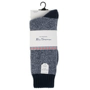 Ben Sherman Thermal Socks For Men- Cozy, Boot Winter, Warm, Thick, Soft, Stylish, Dress Socks (Navy)