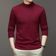 thumbnail image 3 of Pull à Manches Longues Col Mi-Haut Automne Hiver pour Hommes Coréen Simple Décontracté Polyvalent Tendance Fil à Vis Haut Tricoté Slim, 3 of 5