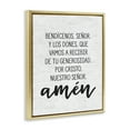 thumbnail image 4 of Stupell Industries Bendición de la Mesa Religious Quotes and Sayings Painting Gold Floater Framed Art Print Wall Art, 25 x 31, 4 of 10