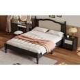 thumbnail image 5 of Black Wooden Platform Bed Featuring Natural Headboard - Modern Bedroom Essential With Enchanting Create A Magical Bedroom,, 5 of 5