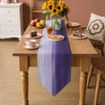 thumbnail image 5 of Table Runners 36 Inches Long, Purple Ombre Cotton Linen Kitchen Dining Coffee Table Runner for Party Home Decor, Modern Abstract Art Ocean Oil Painting Tabletop Dresser Scarves Runner 13x36 Inch, 5 of 9