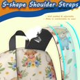 thumbnail image 5 of Highland Cow and Flower Print 17" School Backpacks for Teens,Waterproof Oxford Fabric,S-Shape Padded Straps for School,Travel,Hiking,Camping, 5 of 6