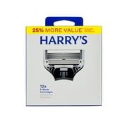 Harry's Original Men's Razor Blade Refill Cartridges, 12 Count