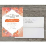 Floral Weave Deluxe Bridal Shower Invitation