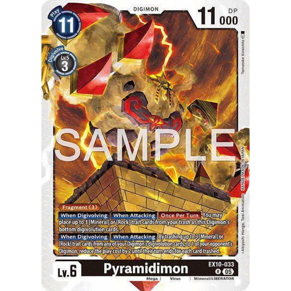 Digimon Sinister Order Rare Pyramidimon EX10-033