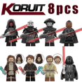 thumbnail image 1 of 8pcs Star Wars Series Character Anakin Skywalker Darthmaul Obi-wan Minifigure Assembled Mini Building Block Action Figures Toy Kids Gift, 1 of 3