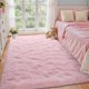 thumbnail image 2 of Alfombra LòutiRoot Home Pink Fluffy 120 x 180 cm para salón, 2 of 8