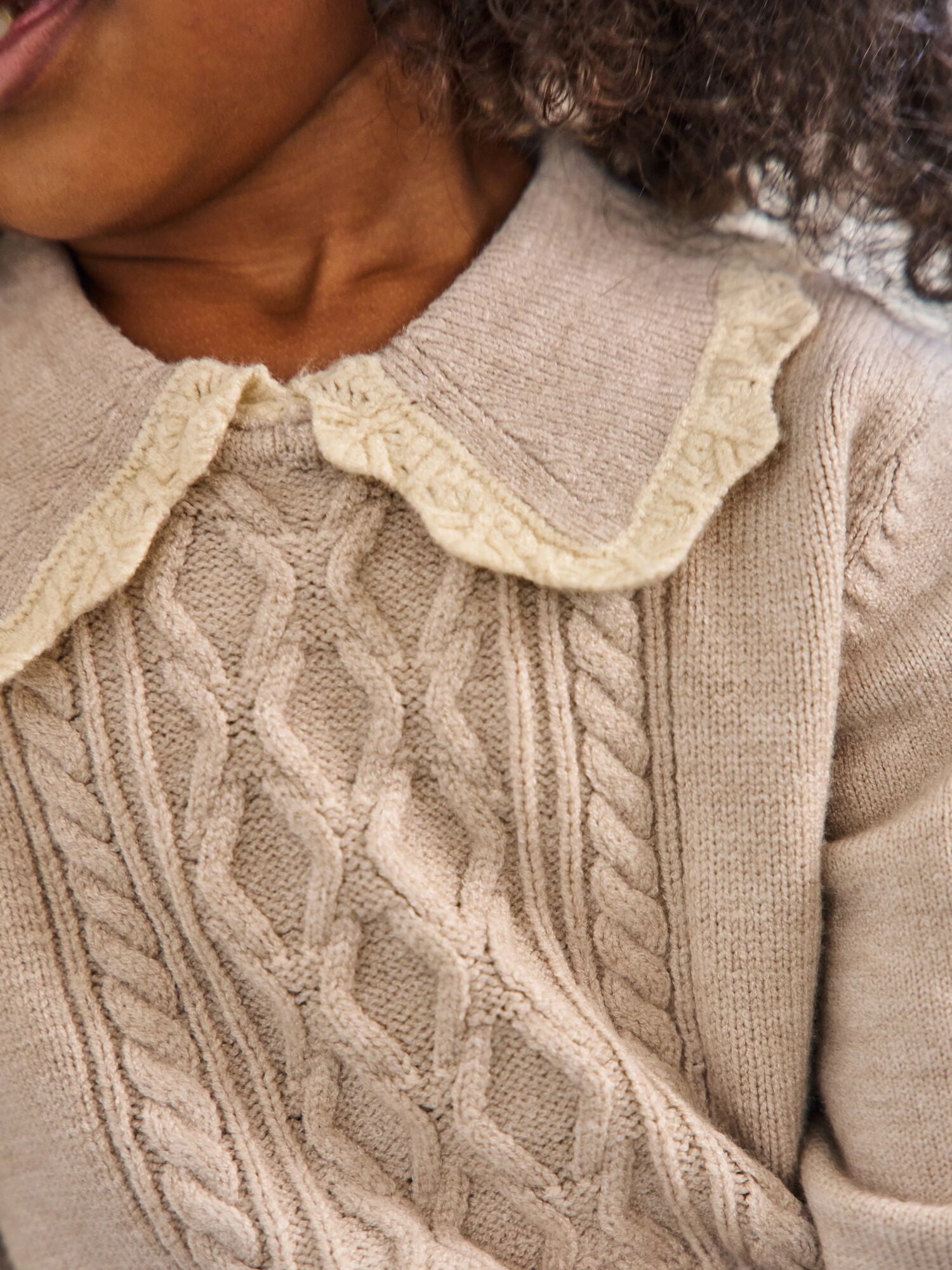 Modern Moments by Gerber Toddler Girl Sweater with Decorative Collar, Sizes 12 Months - 5T