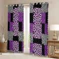 thumbnail image 2 of Castle Fairy Zebra Leopard Curtains Pack of 2 (42x84 Each),Plaid Curtains Blackout, 2 of 6