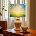 thumbnail image 6 of Linen Drum Lampshades Sunset Beautiful Texas Photo Natural Landscape Bluebonnets Field 13"x13"x10" Light Shade for Table Lamps Floor Lamp Shades Lampshade Replacement Assembly Required, 6 of 8