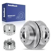 AutoShack 12.99" (330 mm) Rear Vented Brake Rotors   Calipers | Replacement for 2002 GMC Sierra 1500 2002 Chevrolet Silverado 1500 | 4-PC Brake Kit