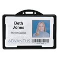thumbnail image 1 of Advantus Corporation 75656 Horizontal ID Card Holders, Black, 1 of 1