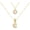 Gold Letter C, variant on Gold/Silver Letter Necklace for Women,14K Gold Plated Initial Necklaces,Personalized Custom Name Jewelry,Initials Pendent Necklace for Couple,2PCS Trendy Bling Jewelry for Mom Girfriend
