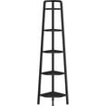 thumbnail image 2 of Corner Shelf, 5-Tier Ladder Corner Shelf, Ladder Bookshelf, 59.6" Tall Vertical Display Stand, Metal Frame Bookshelf, for Living Room, Bedroom, Kitchen, Black, 2 of 17