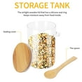 thumbnail image 4 of Food Storage Glass Jar Clear Sealed Canister Container with Lid and Spoon for Loose Tea Salt Sugar Coffee Bean Preservation, 4 of 6