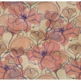 thumbnail image 5 of oneOone Cotton Poplin Twill Light Beige Fabric Abstract Line Drawing Floral Craft Projects Decor Fabric Printed By The Yard 56 Inch Wide, 5 of 6