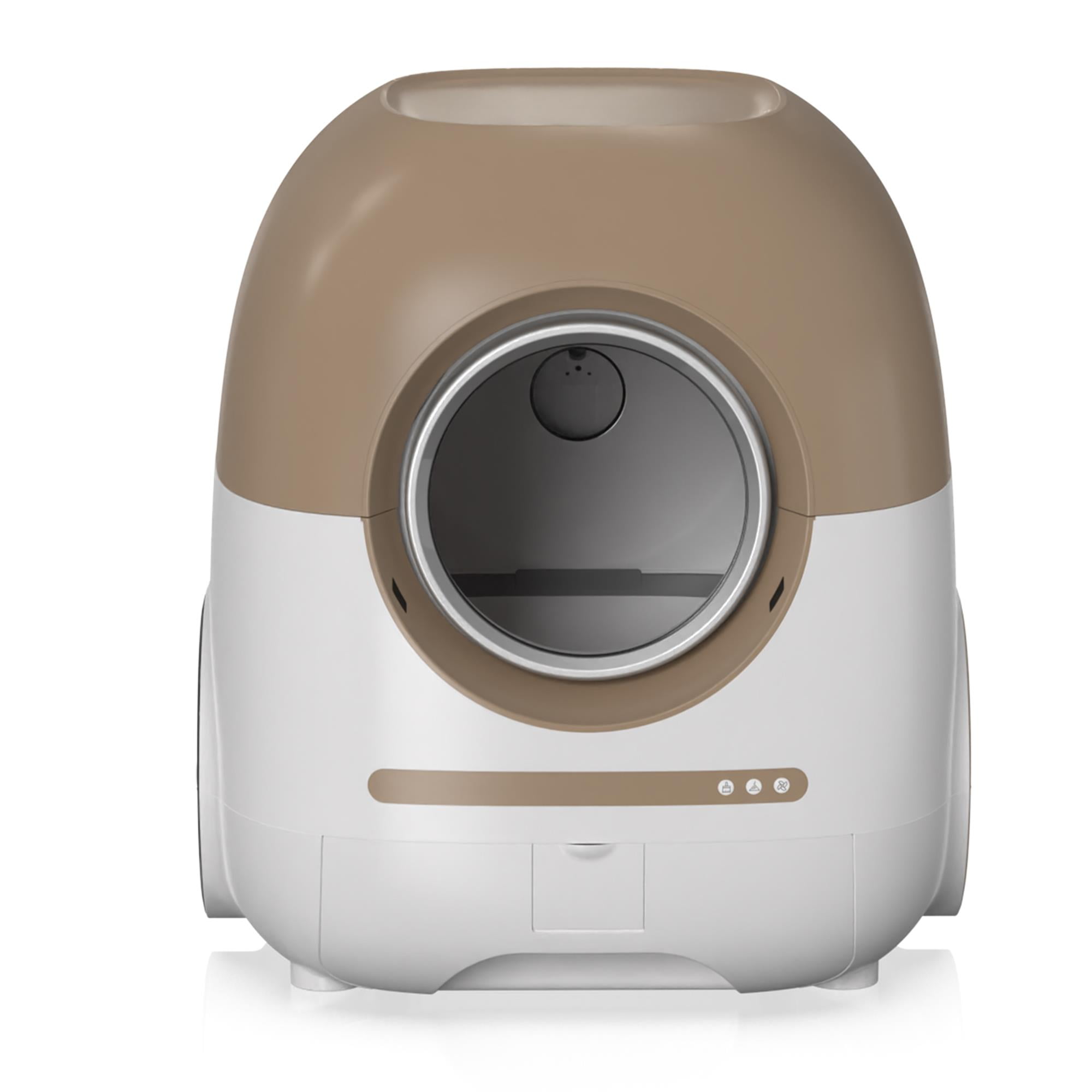 Pefilos 80L Self Cleaning Cat Litter Box, Automatic with Mat and Liner, Smart Cat Litter Cleaning Robot for Multi Cats, Support 5G/Anti-Pinch, Brown Pefilos 80L Self Cleaning Cat Litter Box, Automatic with Mat and Liner, Smart Cat Litter Cleaning Robot for Multi Cats, Support 5G/Anti-Pinch, Brown