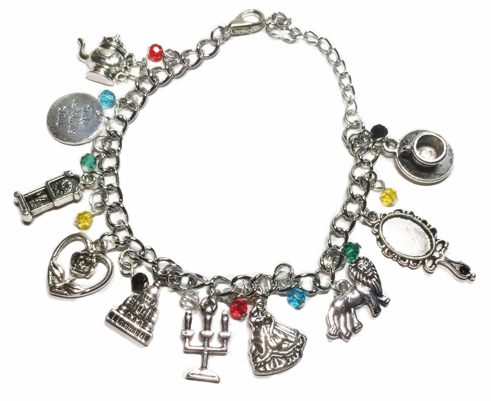  Bioworld Harry Potter Slytherin Charm Bracelet Friendship  Bracelet Gift Set - 4 Pack multi-color : Toys & Games