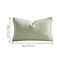 thumbnail image 3 of Yardvibe Long Lumbar Throw Pillow, Soft Linen Decorative Pillow, Vintage Farmhouse Textured Accent Cushion for Sofa couch Bedroom living Room (Green), 3 of 6