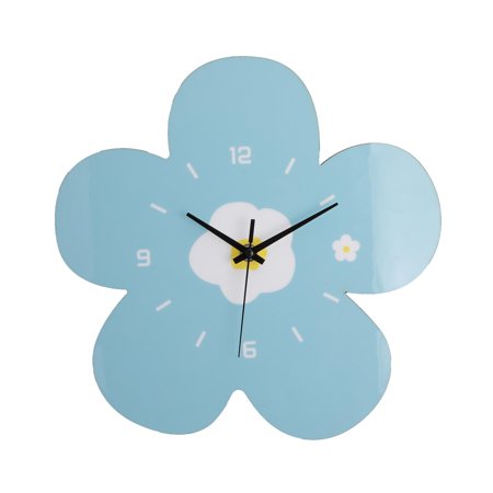 Almencla Wall Clock Arabic Numerals Flower Shaped Clock for Restaurant Bedroom Office