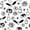 Black White 02, variant on Feelyou Romantic Rose Skull Twin Quilt Set, Cartoon Red Flower Twin Coverlet Set, 2-Piece, 1 Comforter and 1 Pillowcase