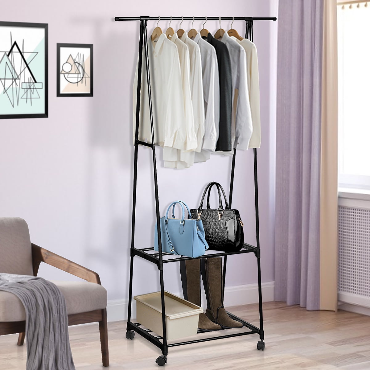 3Tier Standing Coat Shoe Rack Shoe Storage Bench 3Tier Standing Coat Shoe Rack Shoe Storage Bench