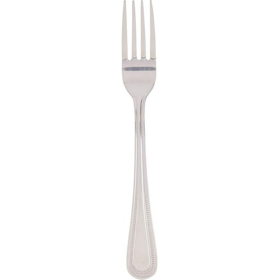 12-piece silver 18-0 stainless steel round dot fork home dining cutlery set