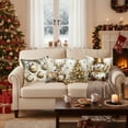 thumbnail image 5 of 4Pcs/Set Christmas Pillow Covers 17.7x17.7 Inches Decorative Pillow Cases With Soft Fabric Hidden Zipper For Home Decor, 5 of 6