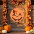 thumbnail image 5 of Halloween Jack O Lantern Wooden Door Hanger, 4 Styles Fall Pumpkin Front Door Sign for Thanksgiving Home Decor, 5 of 7