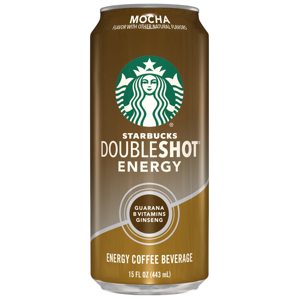 (12 Cans) Starbucks Doubleshot Energy Mocha, Strong Coffee Drink with