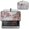 thumbnail image 2 of Renewold Toaster Oven Cover Dust Protection Easy Clean Microwave Oven Air Fryer Dust Cover Polyester Kitchen Countertop Appliance Protector, 20.5 x 16.5 x 10 Inches, Peach Blossom Wood Grain, 2 of 7