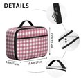 thumbnail image 6 of Red and White Checkered Pattern Insulated Lunch Bag Teens,Bento School Lunch Bag for Teens for Work,Picnic or Travel 10.6x7.7x4.3 Inches,12 Can Capacity, 6 of 6