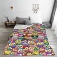 thumbnail image 5 of Sikiie Cute Cartoon Owls Ultra-Soft Micro flannel Blanket Luxury All Seasons Warm Blanket for Bedding Sofa and Travel (4 sizes)-60"x50", 5 of 7