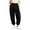 Black, variant on Levmjia Women High Waisted Jogger Pants Cuffed Ankle Length Casual Lounge Pants with Pockets Solid Color Elastic Waist Trousers