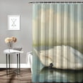 thumbnail image 2 of Orinice Swan Lake Bathroom Decor Set Colorful Luxurious Polyester Fabric Shower Curtain Set with Hooks 60x72, 2 of 7