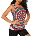 thumbnail image 2 of Fotbe Round Design Blusas Sin Mangas para Mujer – Estilo Casual, Corte Suelto, Slim-Fit, Cuello Redondo Deportivo, Tops de Verano para Gimnasio y Yoga-Small, 2 of 6