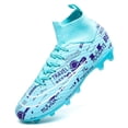 thumbnail image 2 of Zapatos de fútbol antideslizantes para hombre y adolescente, botas de fútbol AG/TF para exteriores, zapatillas transpirables y cómodas para combinar, 2 of 5
