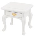 thumbnail image 3 of Muebles de madera NikouMX casa de muñecas 1/12 Mesa de noche hecha a mano, 3 of 8